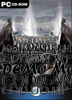 Box art for MOHAA DELUXE EDITION MP DEMO MOD COD 1 AND COD UO RIP
