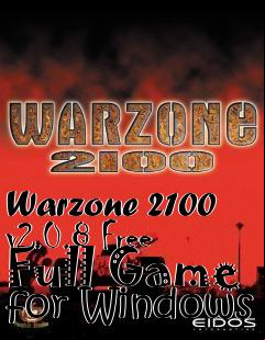 Box art for Warzone 2100 v2.0.8 Free Full Game for Windows